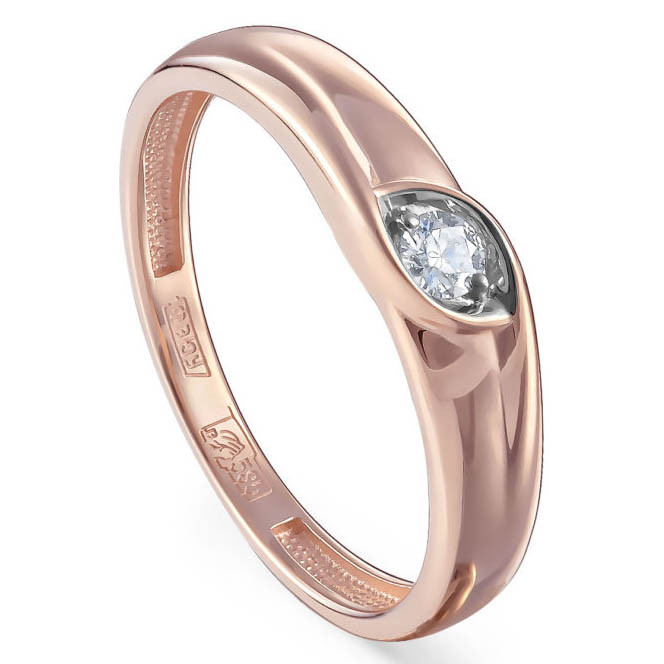 Кольцо, золото, бриллиант, 11-01251-1000